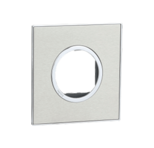 Legrand Arteor 2M Stainless steel Cover Plate With Frame, 5759 06